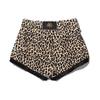 Puma X Charlotte Collaboration Leopard Print Fringe Design Sports Shorts Women Shorts Black 596856-02