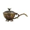 Vintage Zinc Alloy Hollow Out Incense Stick Incense Holder With Cover Aro Handheld Plum Blossom Incense Holder