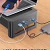 RGB Computer Monitor Riser Stand with USB Ports and Storage