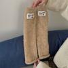 Colorful Kintted Y2k Leg Warmers Soft Warm Leg Cover Fashion Plush Stockings  Women