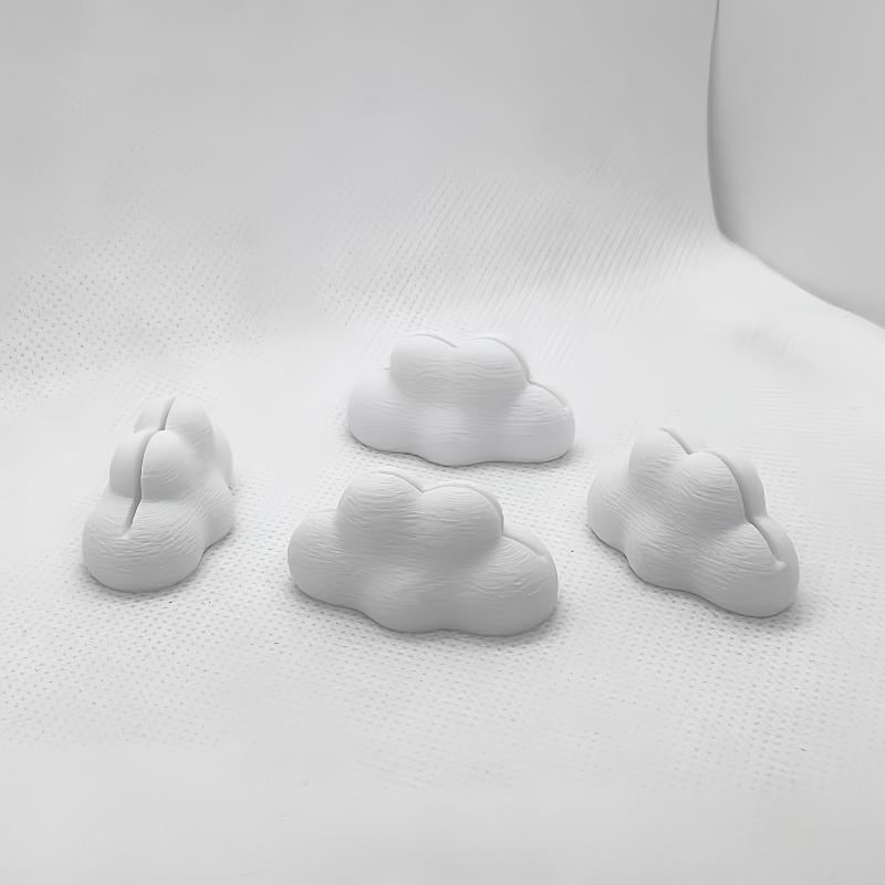 4Pcs Cloud Shaped Photo Holder Desktop Picture Frame Stand Multifunctional Display Rack For Postcards Business Cards Notes