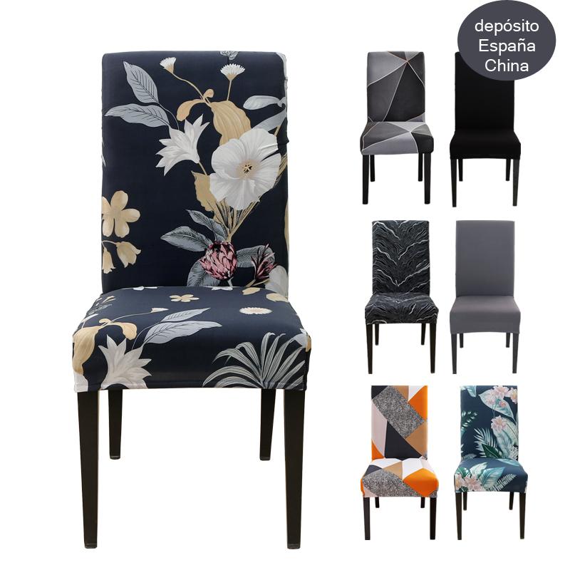 

Эластичный чехол на стул с квадратной решеткой и принтом для столовой, офиса, банкета, защита на стул, эластичный материал, чехол на кресло