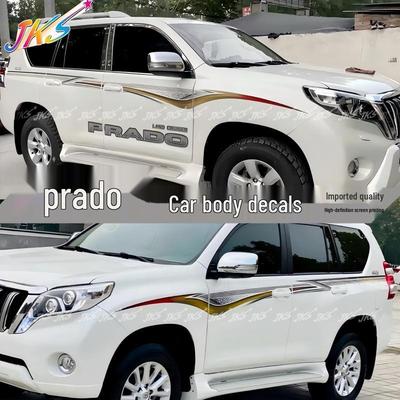 Personalized Colorful Stripes for Toyota Prado 2010-2023: Car Body Decals & Modified Stickers