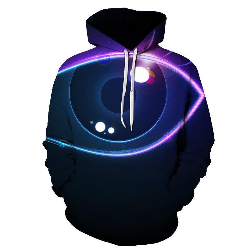 3d Print Eyeball Pattern Hoodies For Men Personality Casual Long Sleeves Pullover Sweatshirts Kids Oversized Hoodies Streetwear