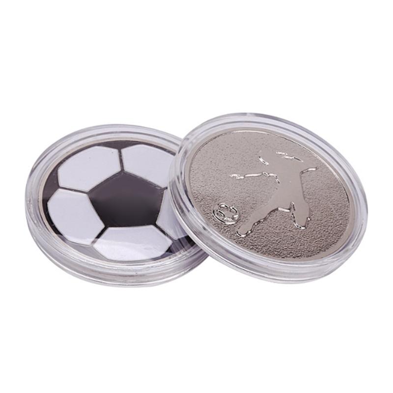 Referee Flip Coin Football Sports Pick Edge Side Toss Coin Soccer Game Supplies