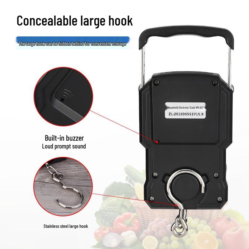 Rechargeable Portable Digital Scale with Tape Measure (CN Version)