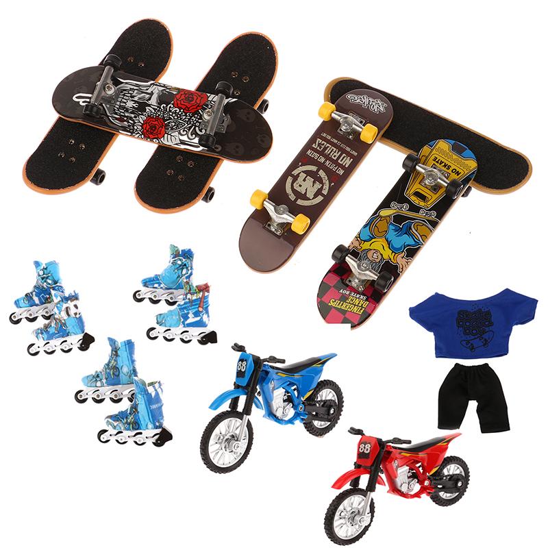 Fingertip Bmx Fingerboard Schuhe Deck Spielzeug Jungen Geburtstagsgeschenke Finger Skate Board Motorräder Tech Zwei Räder Mini Roller
