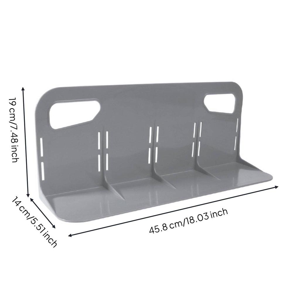 Adjustable Car Trunk Organizer Plastic Storage Container Rear Compartment