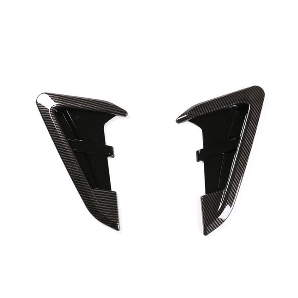 Pair Carbon Fiber Look ABS Side Fender Air Vent Outlet Cover For BMW X3 G01 X4 G