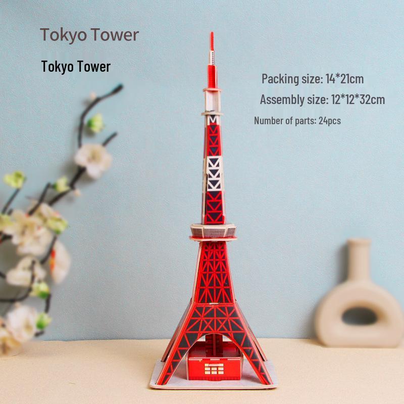 Street Stall 3D Puzzle DIY Paper Craft Kindergarten School Opening Children's Educational Building Blocks Toys