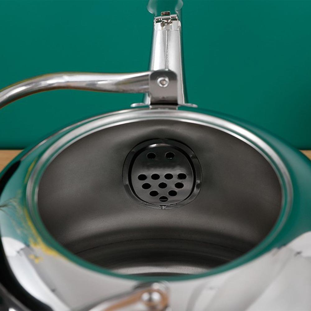 Stainless Steel Stovetop Teapot Folding Handle Whistling Tea Kettle Stovetop Kettle  Tea Brewing