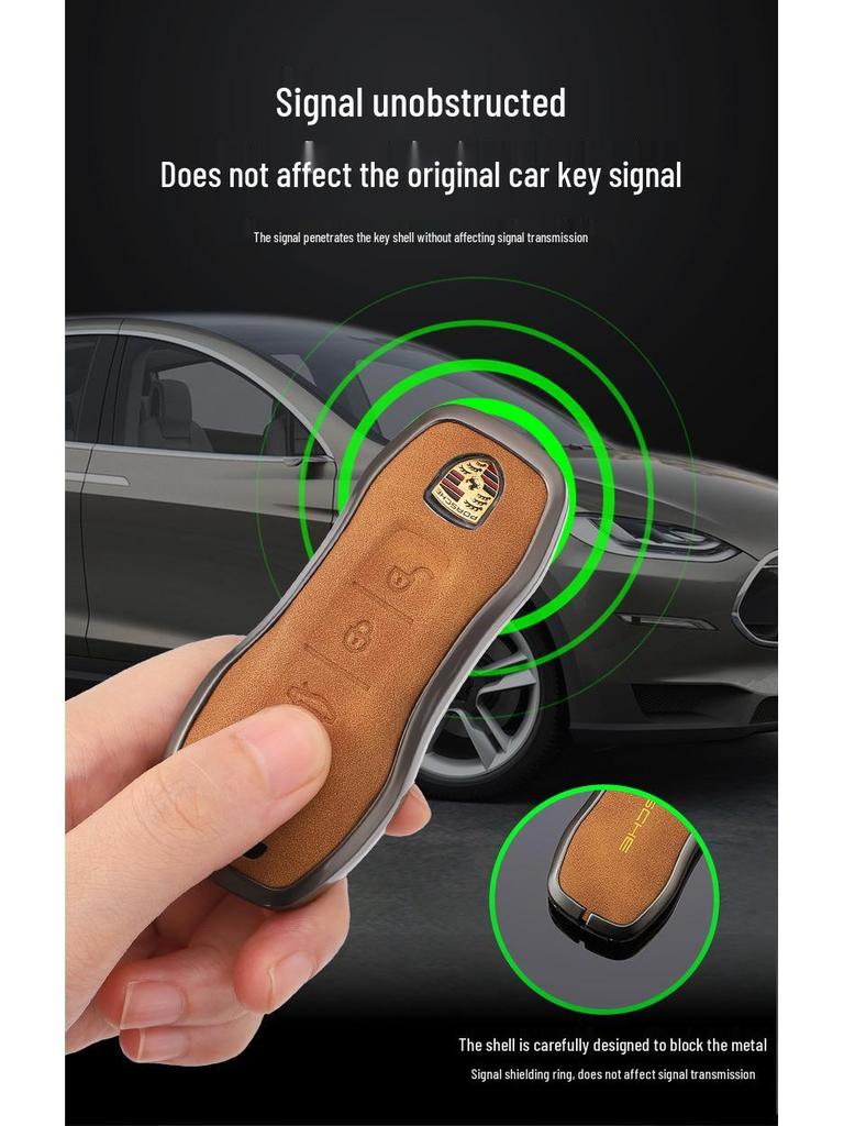 Funda de Carcasa para Llave Porsche para Cayenne, Panamera, Macan, 911, 718, Taycan