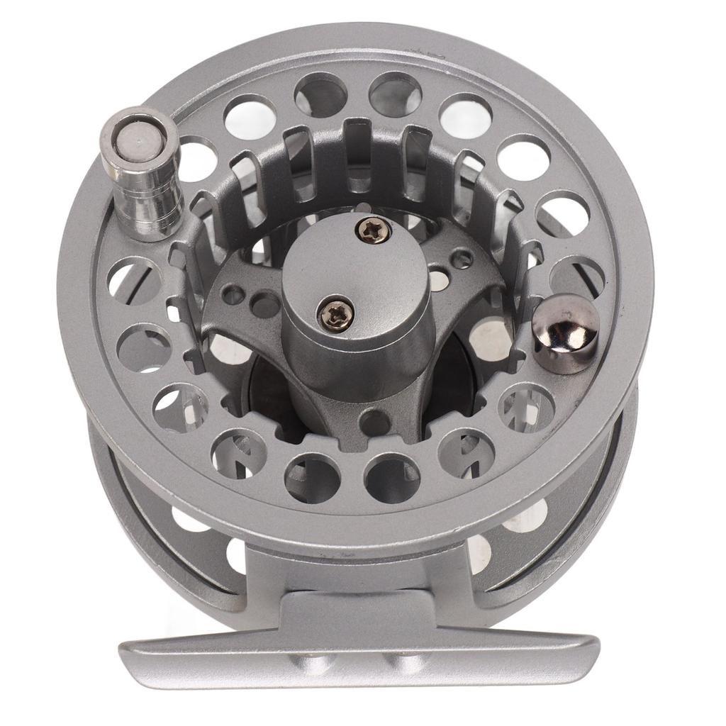 3/4 Fly Fishing Reel Full Metal Fly Reel Fishing with CNC Machined Aluminum Alloy Body Silver