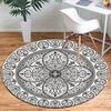1pc Retro 3656306039 Pattern Round Floor Mat, Non-slip for Living Room Bedroom Chair Carpets Home Decor Gifts, Home Decor Room Decor Outdoor