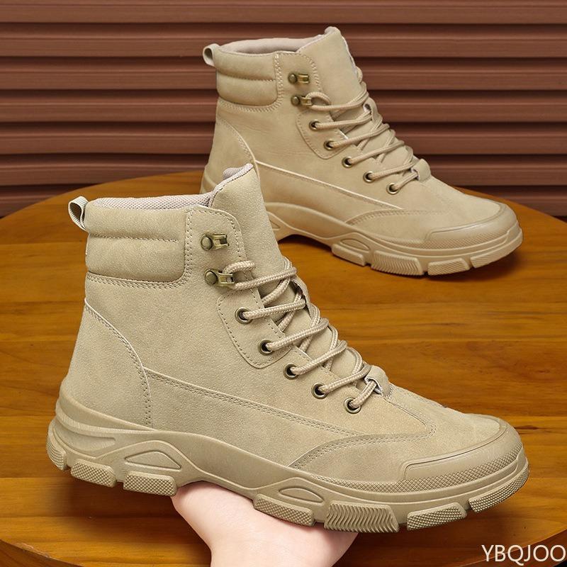 Nuovi stivali da lavoro antiscivolo resistenti all'usura da uomo, scarpe da lavoro casual comode, scarpe da uomo alla moda versatili