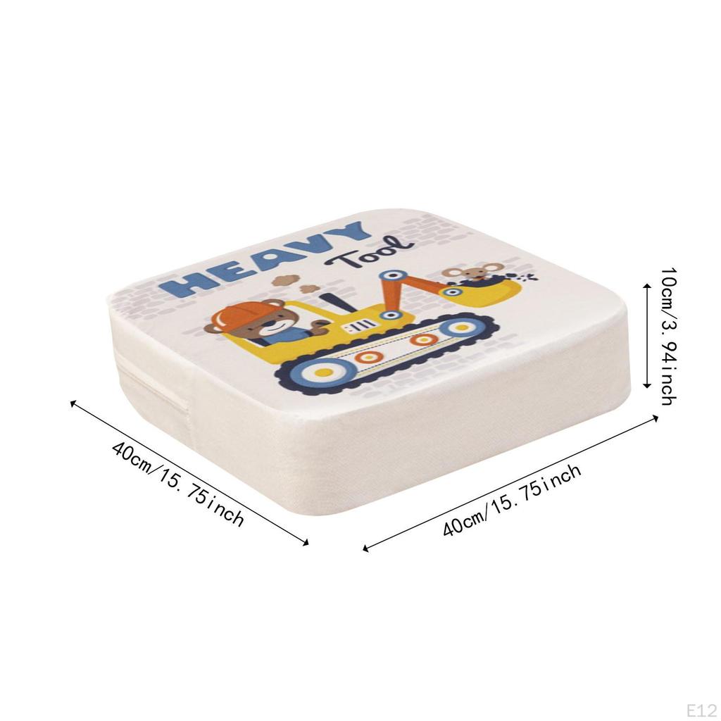 Booster Cushion for Kitchen Chairs, Designed Boys and Girls with Straps