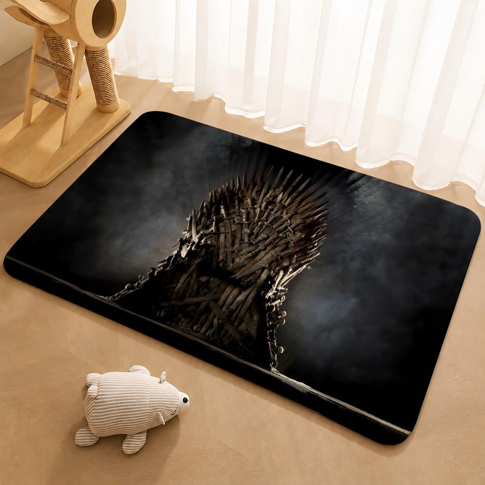 Popular TV series G-Game of T-Thrones Floor Mat Floor Mat Soft Flannel Non-Slip Door Rug for Living Room