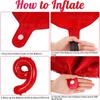 Red Number Birthday Balloons 16Inch 40Inch Large Red Number Foil Balloons for Birthday Anniversary Christmas Party Decor Favor