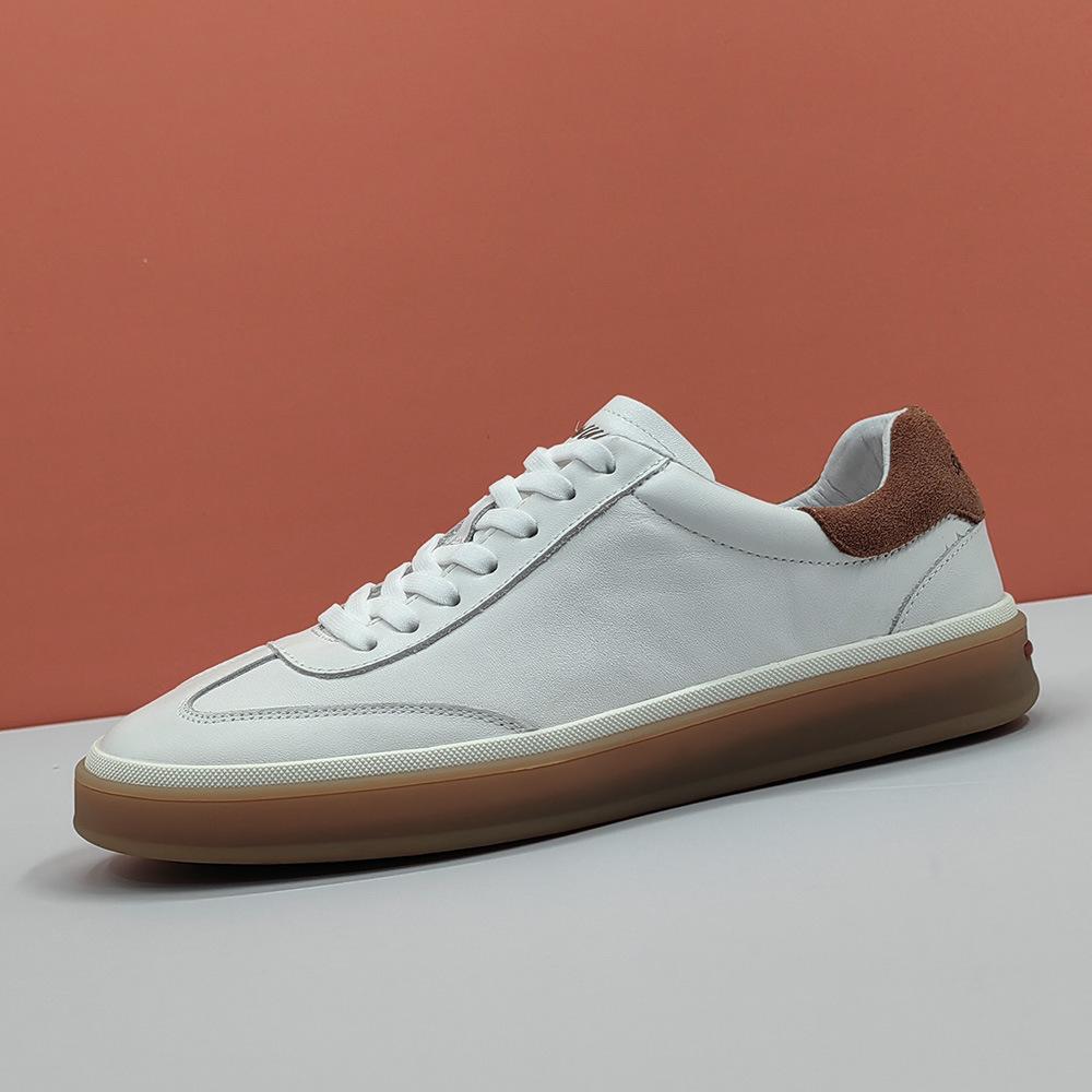 Leather board shoes high-end light luxury casual shoes 38