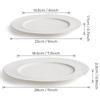 MIAMIO Dinner Plate Set of 4 Ceramic Plate Dinnerware Set Modern Microwave and Dishwasher Safe Oasis Collection - 23cm, / Set, - Plates, -
