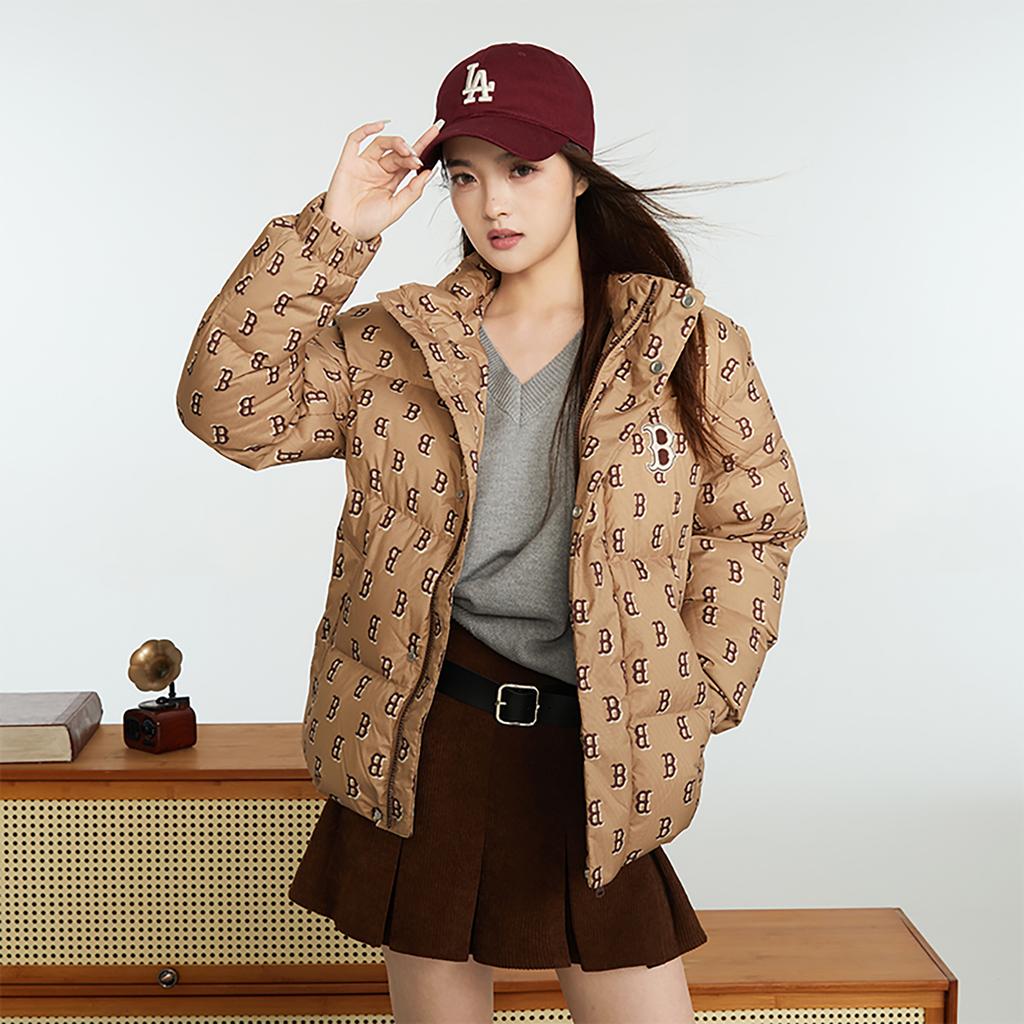 New MLB Boston Red Sox Down Jacket Unisex Light Camel 3ADJM0736-43CAL