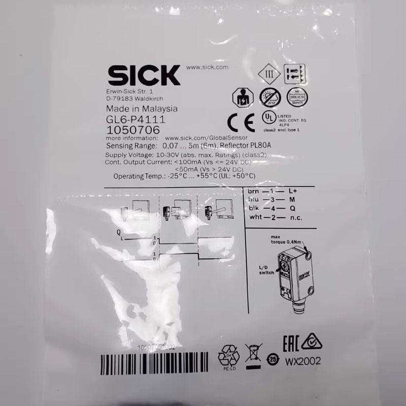 GL6-P4111 Brand New Original SICK Photoelectric Switch Sensor, Large Quantity In Stock, Welcome To Consult