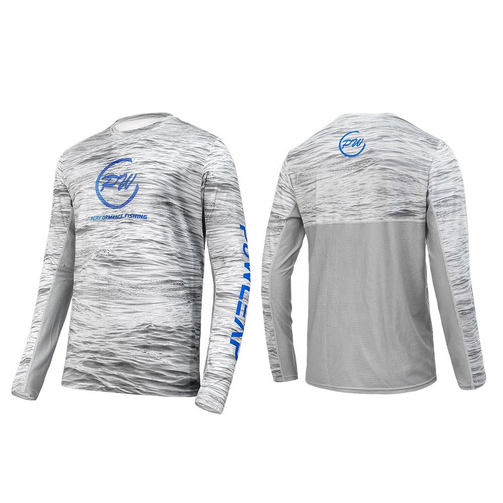 3D Printed Long Sleeved Fishing Shirt Breathable Quick Drying Comfortable Sweat Absorbing Top Outdoor Casual Protective Clothing
