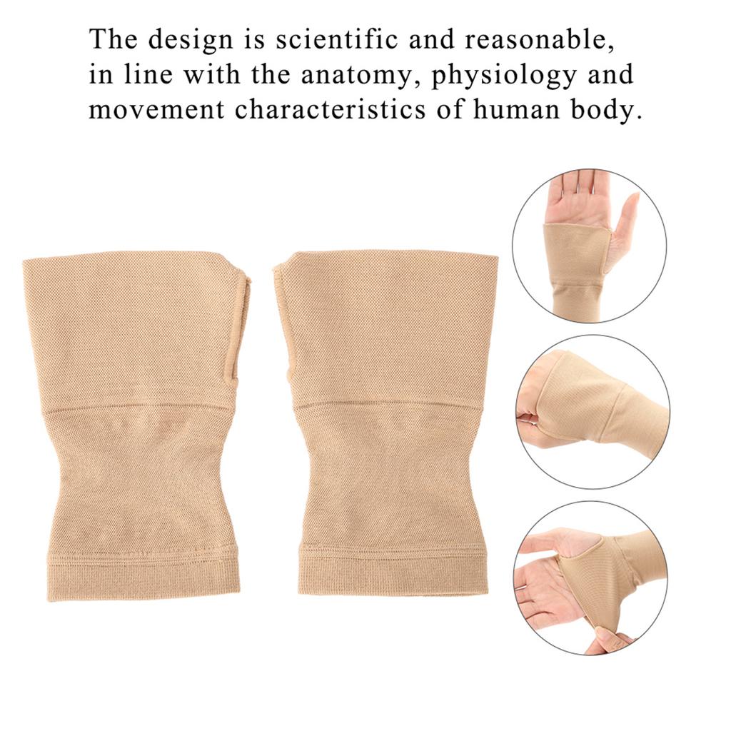 Wrist Brace Hand Support Protection Sprain Carpal Splint Arthritis Recovery Skin Color M