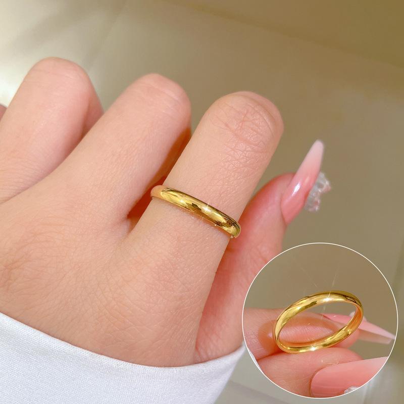 Cold Wind Minimalist Wind Bouncing Ring Men'S And Women'S Tide Personality Simple Index Finger Ring
