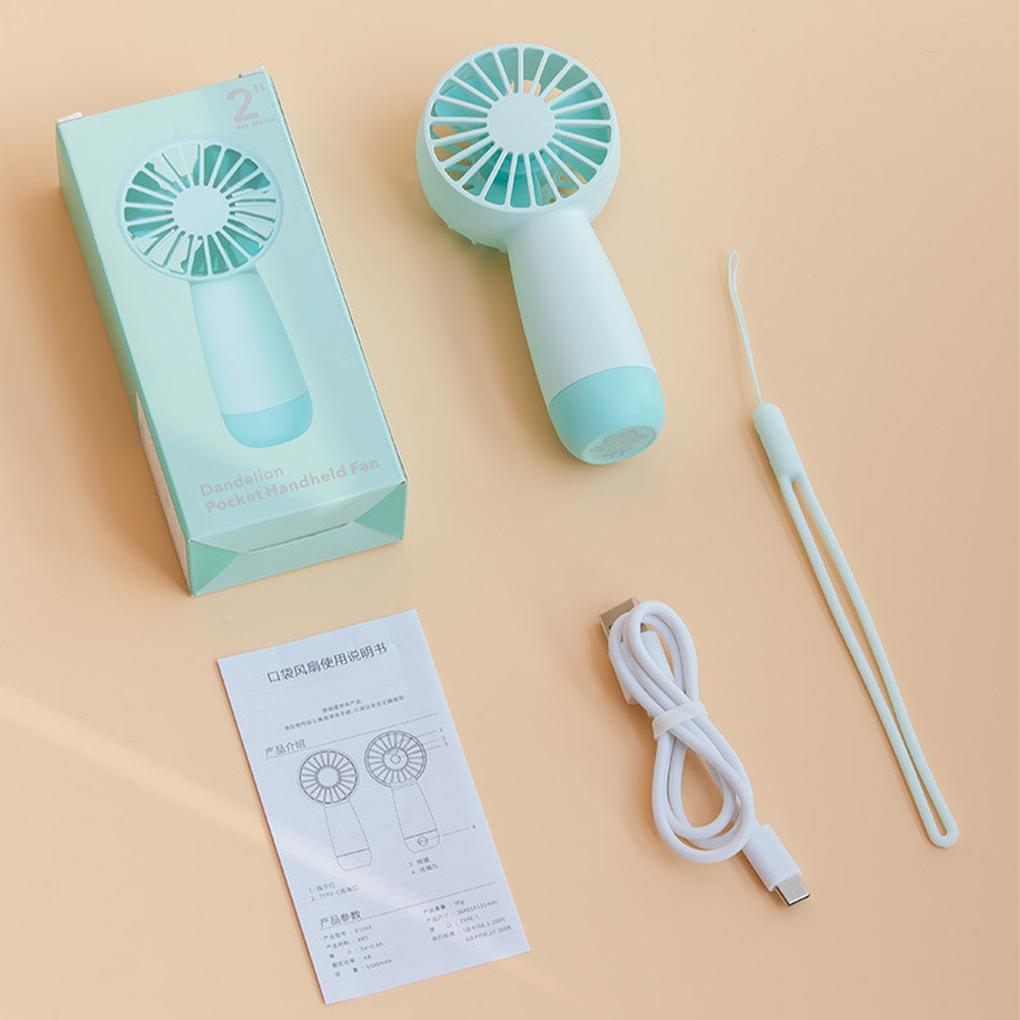 Fan Handheld Portable Rechargeable Mini Cooling Pocket Portable Outdoor Office Charging Travel Indoor Dormitory