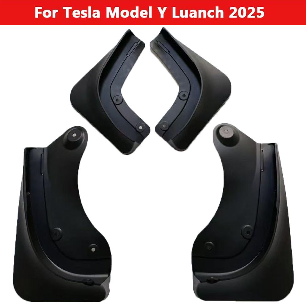 Car Mudguards For Tesla Model Y Juniper 2025 Front Rear Mudflaps Guard Anti-Snow Anti-Sand Splash Automobile Protector Accessory