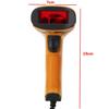 Yellow 10mA USB Bar Code Laser Reader Barcode Scanner with Stand Handheld Automatic Sensing (With Scanner Stand) New 19*9.5*7 Cm