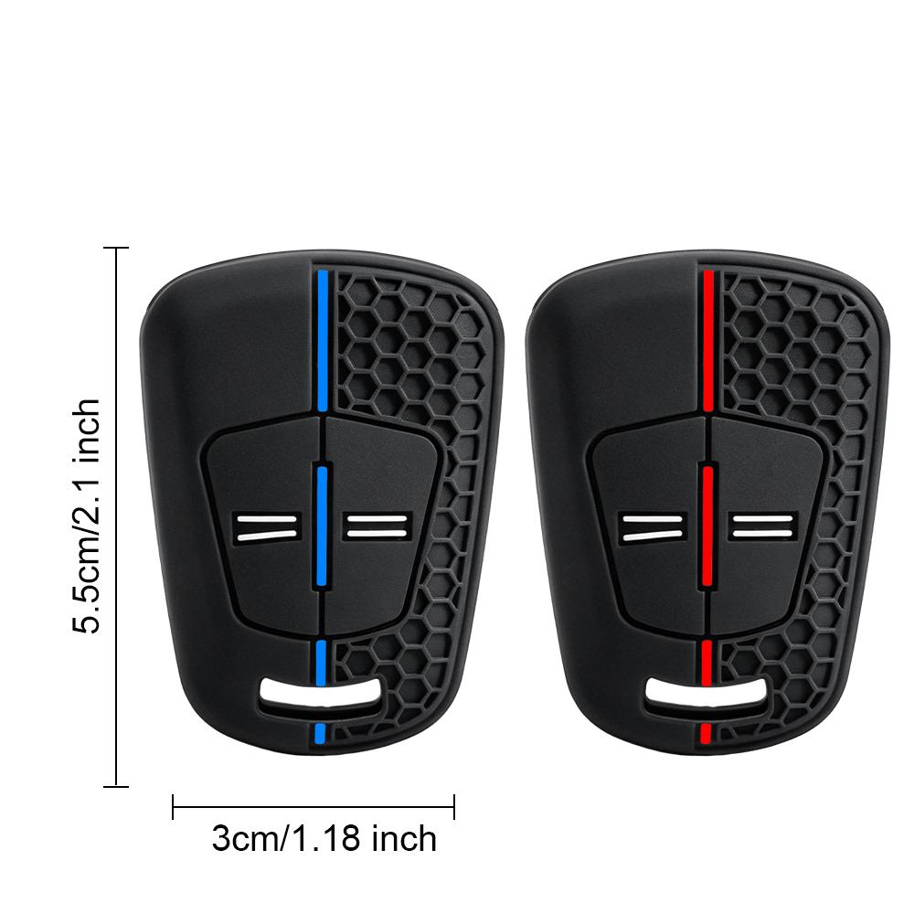 Car Styling High-Quality 1 Pcs Silicone Remote Car Key Case Shell For Vauxhall Opel Corsa Agila Meriva 2 Buttons Key Protection