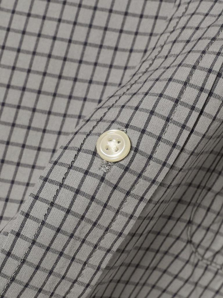 Beams Boy Women's S/S Check Big Button-Down Shirt, Gray Free