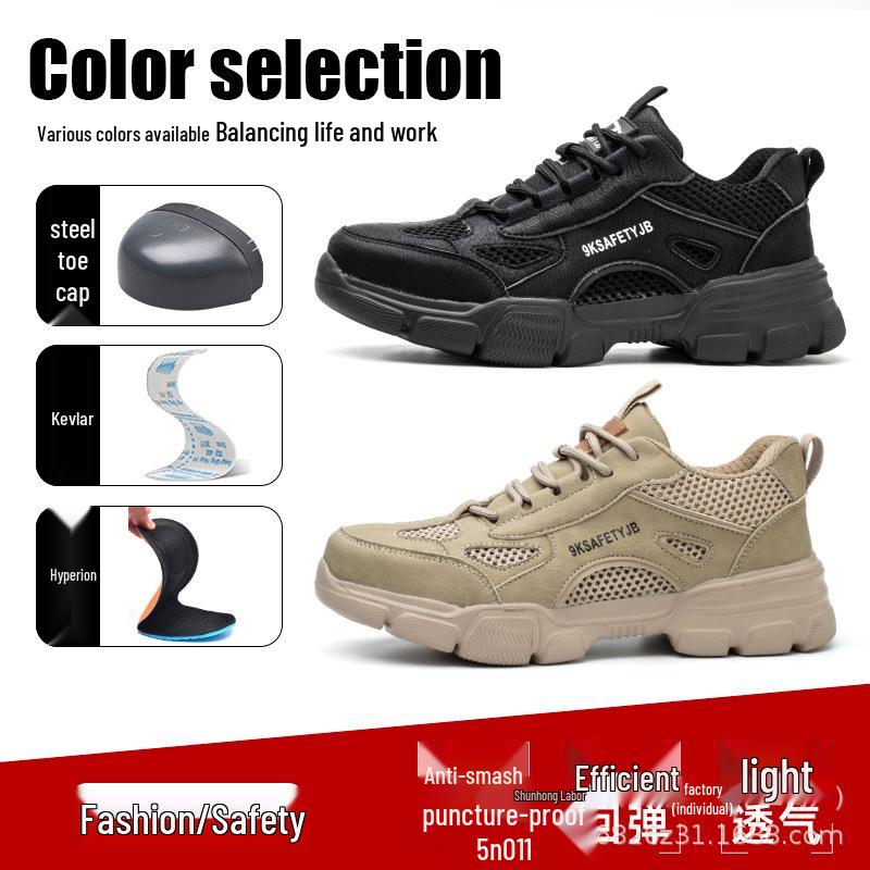 All-Season Steel Toe Cap Safety Shoes: Anti-Smash, Anti-Puncture, and Slip-Resistant Work Shoes for Comfortable Protection.