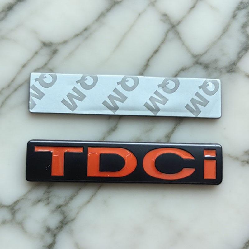 ABAB1 1PC 3d Metal TDCi Logo Car Rear Trunk Sticker Front Grille Badge Emblem for MK3 MK2 TDCi Accessories