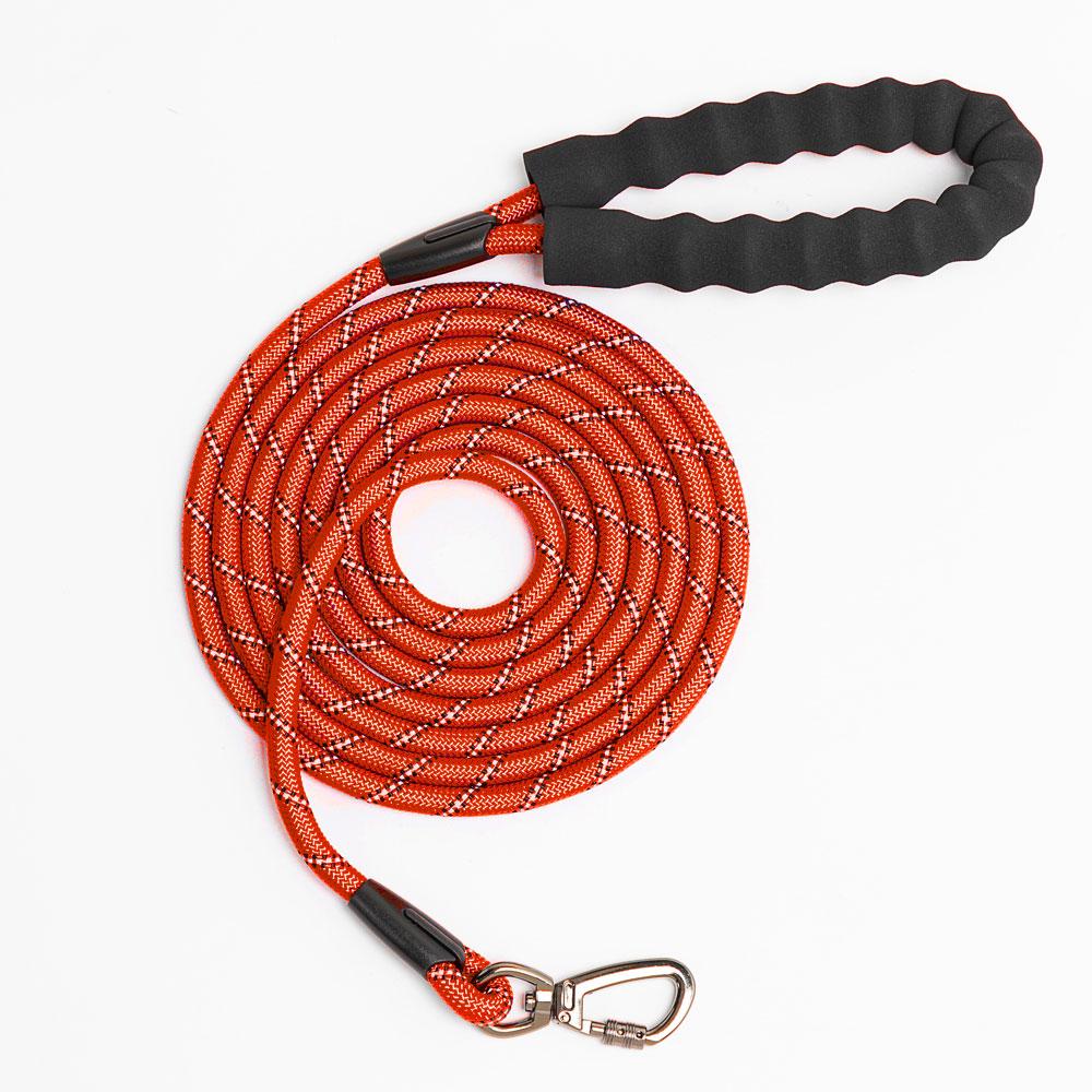 3/5m Rope Dog Leash with Soft Padded Handle Highly Reflective Heavy Duty Dog Rope Leash for Small Medium Large Dog Accessories