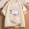 Summer Cant Wait To Go To Work Funny Cat Print Tshirt Women Funny Meme Fashion Streetwear ONeck Short Sleeve Tops Tshirts