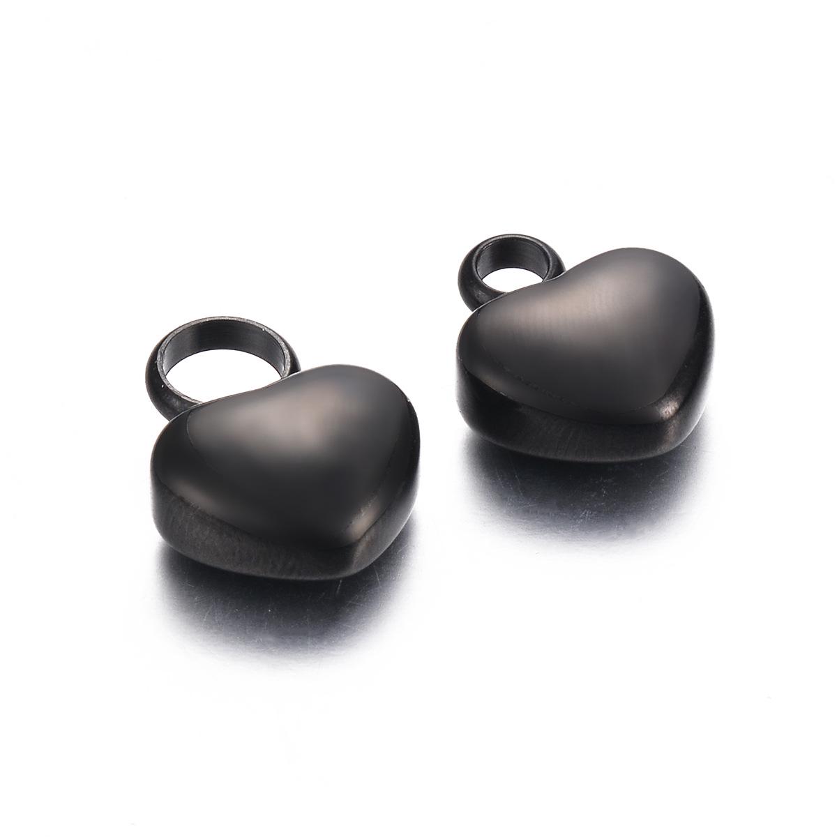 

Европейская и американская подвеска-медальон в виде сердца из нержавеющей стали для памяти - Гравируемый контейнер для праха Large Hoop (5mm Hole)