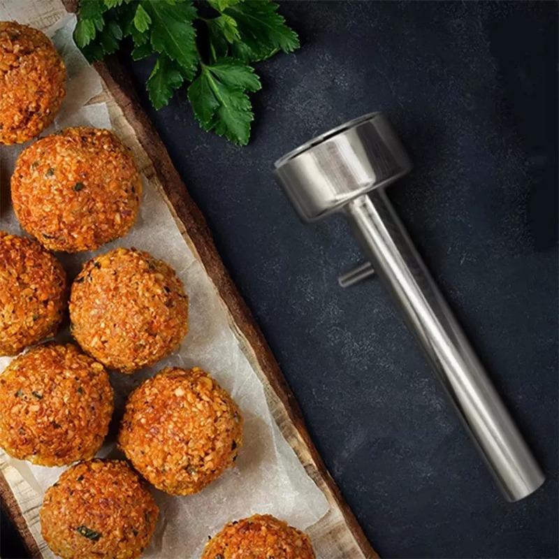 1PC Meatball Scoop Maker Tools Stainless Steel Professional Falafel Maker Scoop Nonsticky Falafel Mold Kitchen Gadgets Tools