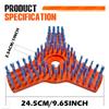 Heavy-Duty 10-Inch Nylon 3T Cleaning Brush Replacement Head for Lawn Mower - 1-Inch Mounting Hole Diameter, Large Area Cleaning Brush