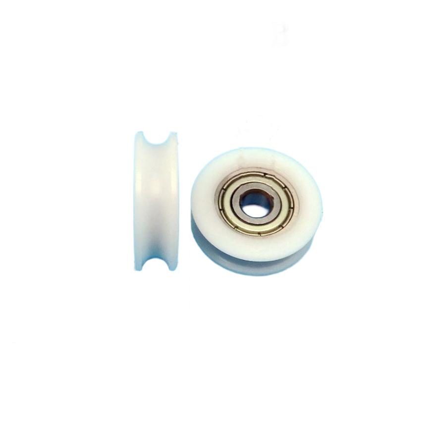 1pcs 5*23*7mm BU0523 Wrapped Bearing Pulley U-grooved Rolling Pulley Guide Wheel For Door And Window, Shower Pulley
