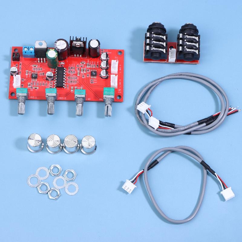 Ac 6V-15V Dc 7-24 Pt2399 Reverb Karaoke Board Digital Microphone Board Module Kit With Op-Amplifier Audio Op Amp Board