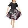 Girls 3D Print Dresses Kids Girl Party Sleeveless Princess Dress Tank 3D Crystal Wolf Dog Print Dress