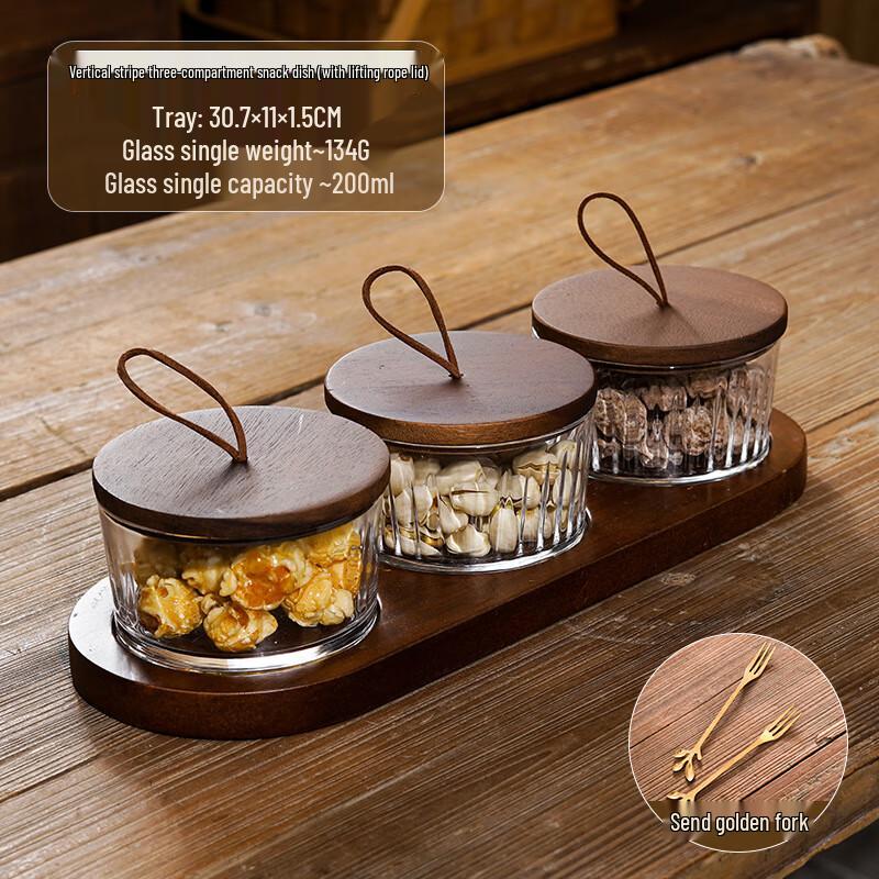 Набор деревянных блюд для закусок и фруктов