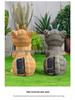 Kreatives solarbetriebenes Katzen-Garten-Nachtlicht-Ornament im amerikanischen Stil