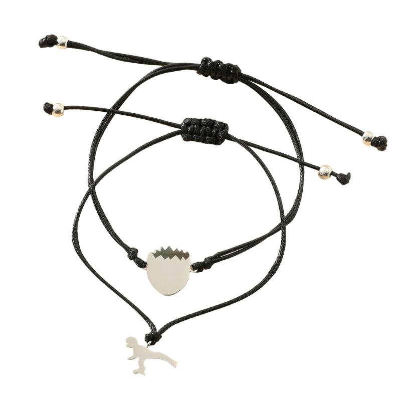 Fashionable Black Raptors Design Handwoven Bracelet for Mothers and Daughters Celebrating Special Occasions