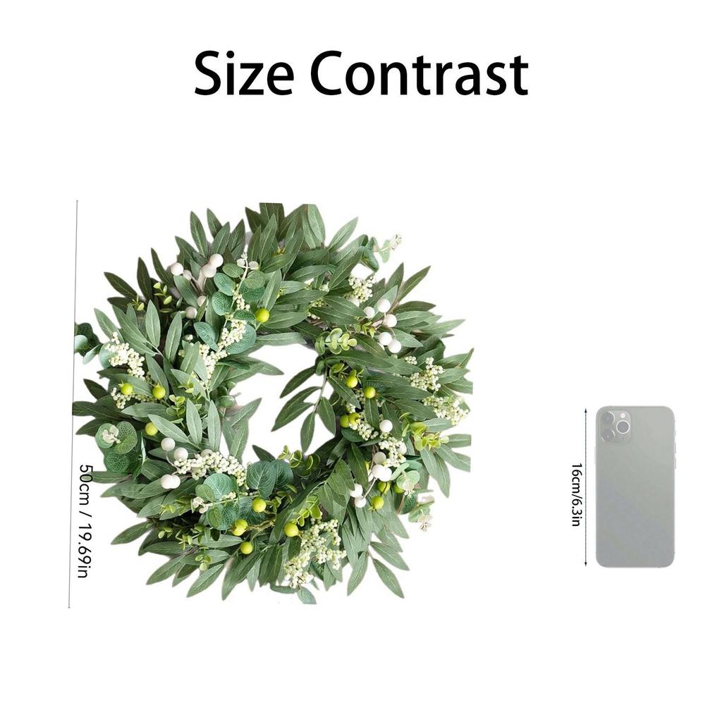 Wreath Simulation Leaf Wreath  Hot Wreath Spring And Summer Door Hanging Decorative Ring