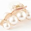 Bride Wedding Pearl Hair Clip Women Girls Headdress Acrylic Hair Clamp Claw Headwear Barrettes