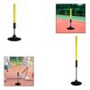 Basketball Football Training Aid Agility Rod Steel Shaft Sturdy Quick Return 0.6 Meter